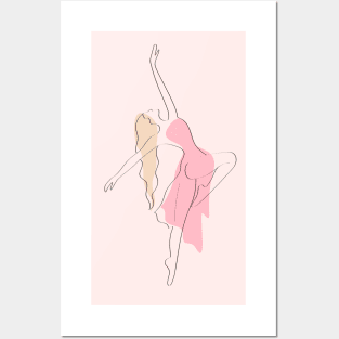 Dancer line design Posters and Art